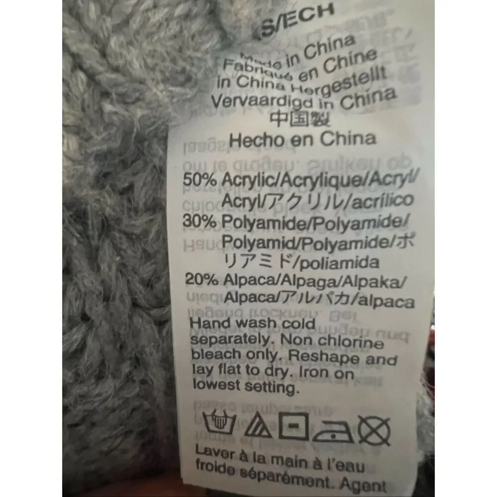 J. Crew Alpaca blend knit mock neck oversized sweater sz XS/S